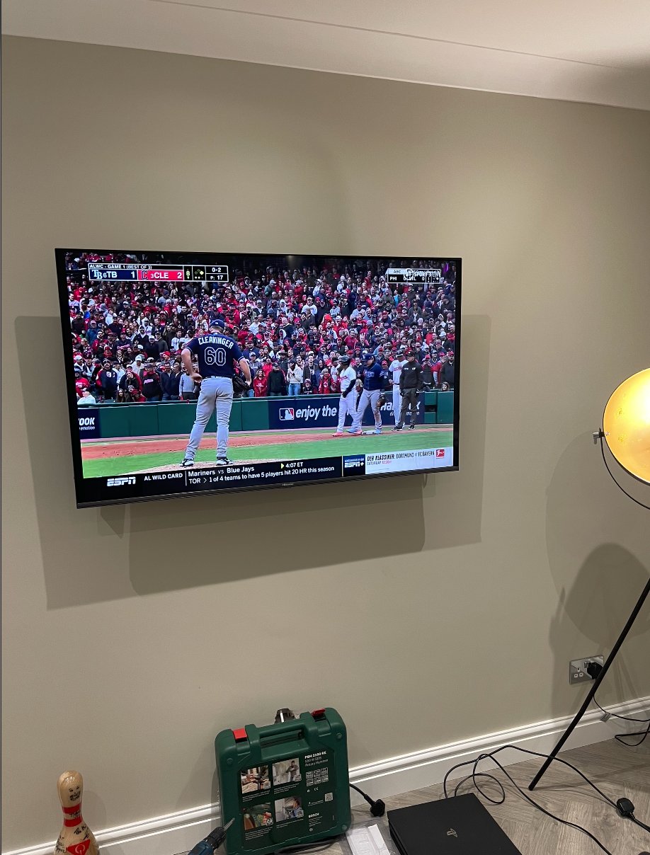 TV wall mounted with hidden cables Birmingham