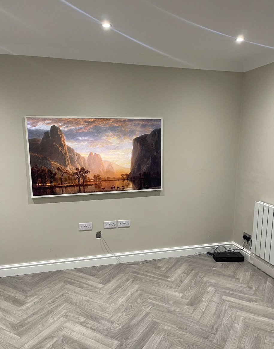 Samsung Frame TV professionally wall mounted Birmingham West Midlands